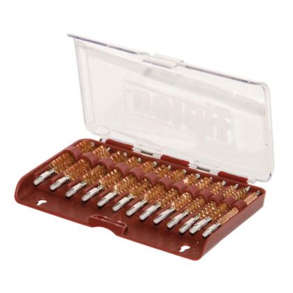 Tipton Bronze Bristle Rifle Bore Brush Set, 13 Pcs