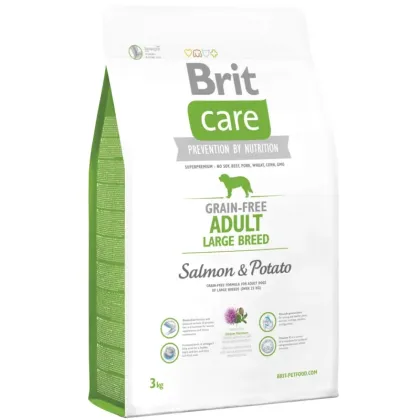 Brit Care Grain-Free Adult Large Breed Salmon & Potato, 3kg