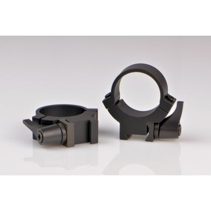 Warne Rimfire 25.4 mm QD Rings for 11 mm Prism Medium Black