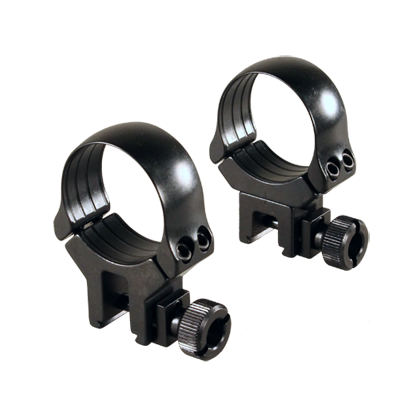 Recknagel Steel Slide-Off Ring Mount with Windage Adjustment for 11 mm Dovetail, 30 mm