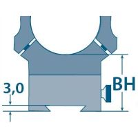 EAW One-piece Slide-on Mount for Heym B 26, 30 mm