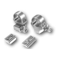 EAW Roll-off Mounts with foot plates for Mauser K 98, without bulb, 26 mm - KR 20 mm
