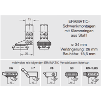 ERAMATIC Swing (Pivot) mount, Haenel SLB 2000+, 34.0 mm