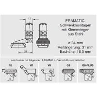 ERAMATIC Swing (Pivot) mount, Haenel SLB 2000+, 34.0 mm
