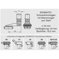 ERAMATIC Swing (Pivot) mount, Haenel SLB 2000+, 34.0 mm
