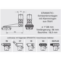 ERAMATIC Swing (Pivot) mount, H&K SLB 2000, 26.0 mm