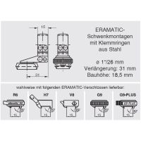 ERAMATIC Swing (Pivot) mount, FN Browning BAR/ BLR/ CBL/ Acera, 26.0 mm