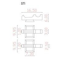 RC-tech Special Front Sight 1mm Opric Fiber