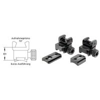 Recknagel Mount Rings with bases, Howa 1500, S&B Convex rail