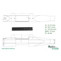 Rusan Picatinny rail - Remington 7400, 7600, 750
