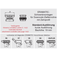 ERAMATIC Swing (Pivot) mount, Haenel SLB 2000+, Swarovski SR rail