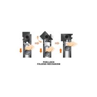 UTG New Gen Reinforced Clamp-on Bipod, 8.7