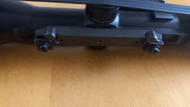 Recknagel QD Mount with Polyform Lever for Weaver/Picatinny, Swarovski SR Rail